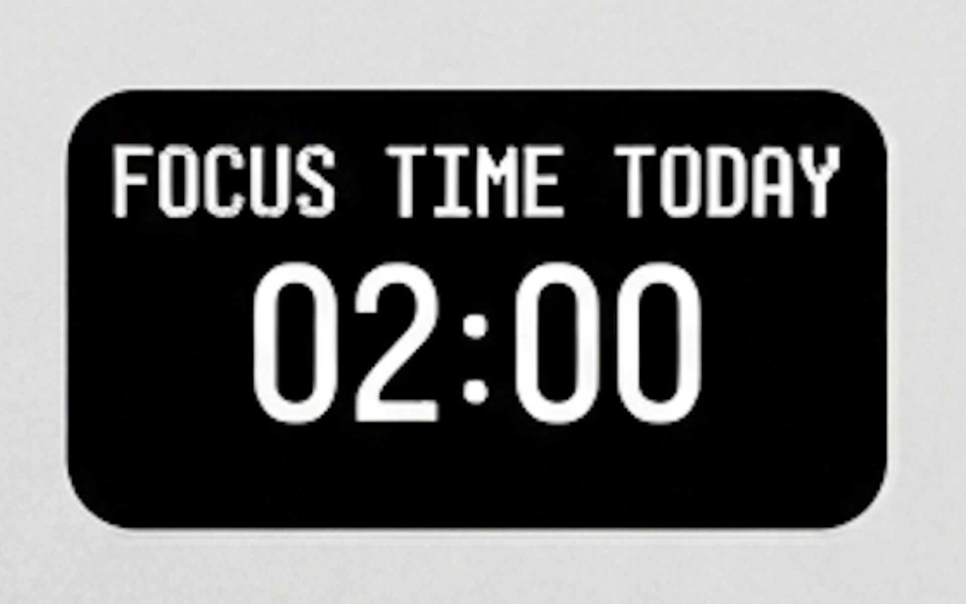 Focus time feature preview